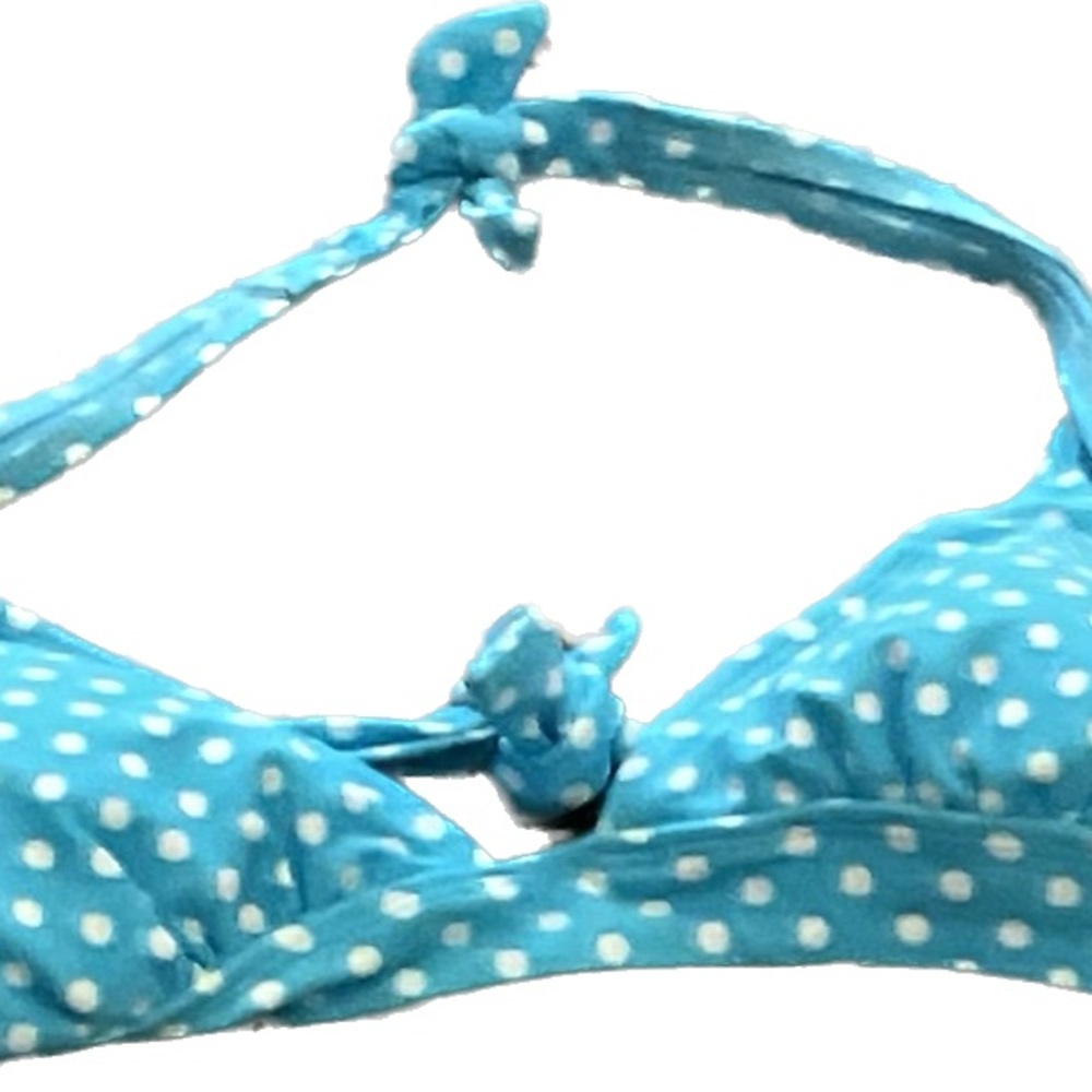 Women’s medium blue and white polka dot, new without tags, by Old Navy.